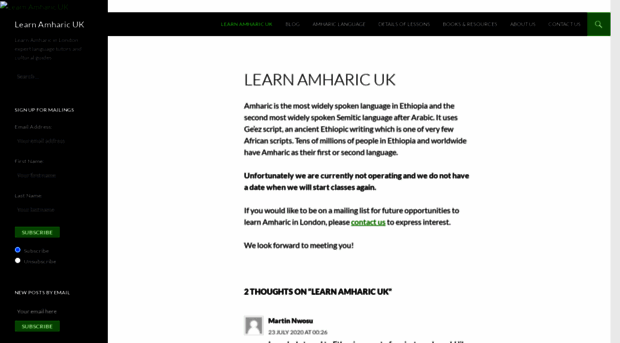 learnamharic.co.uk