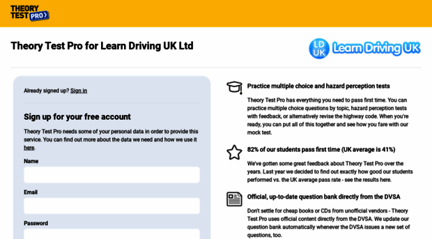 learndrivinguk.theorytestpro.co.uk