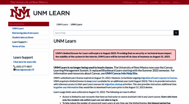 learninfo.unm.edu