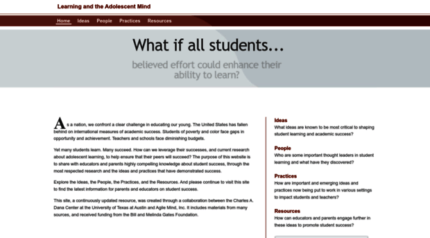 learningandtheadolescentmind.org