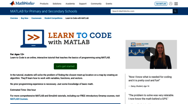 learntocode.mathworks.com