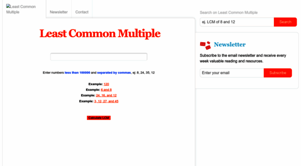 leastcommonmultiple.net