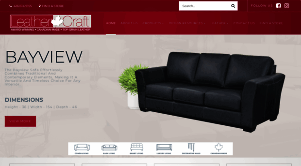 leathercraftfurniture.com