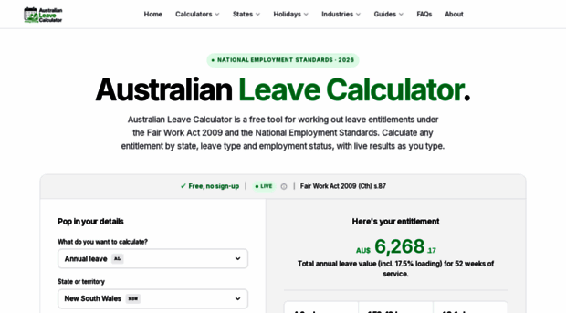 leavecalculator.au