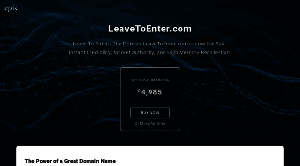 leavetoenter.com