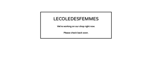 lecoledesfemmes.bigcartel.com