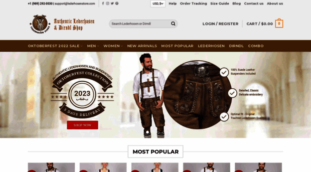 lederhosenstore.com