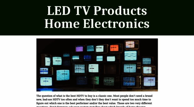 ledtvproductshomeelectronics.com