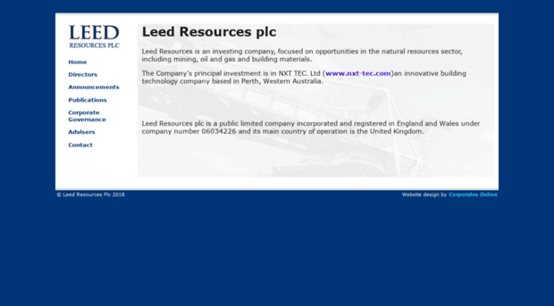 leedresourcesplc.com