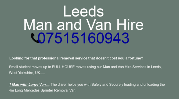 leedsmanandvanhire.co.uk