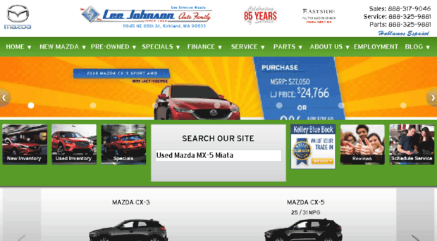 leejohnsonmazda.com