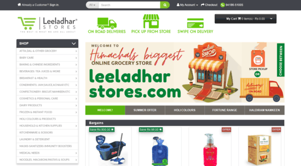 leeladharstores.com