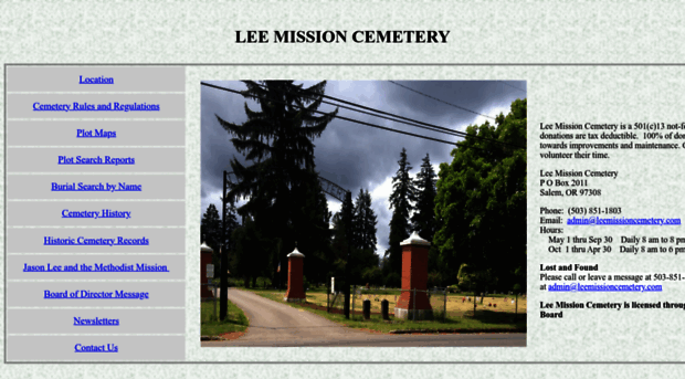 leemissioncemetery.com