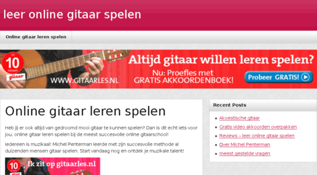 leeronlinegitaarspelen.nl
