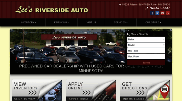 leesriversideauto.com