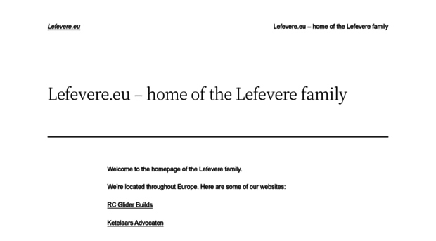 lefevere.eu