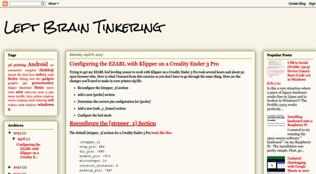 leftbraintinkering.blogspot.com