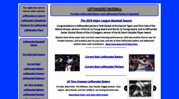 lefthandedbaseball.com