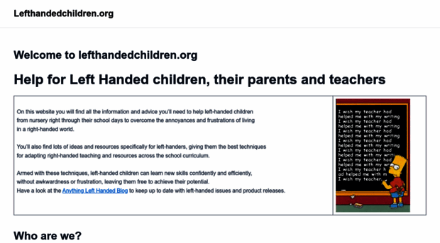 lefthandedchildren.org