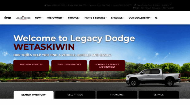 legacydodgewetaskiwin.com