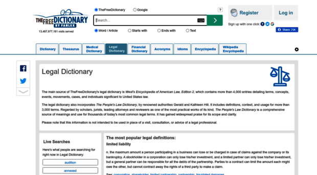 legal-dictionary.tfd.com