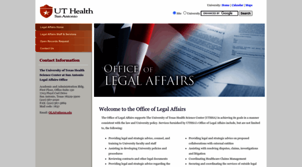 legalaffairs.uthscsa.edu