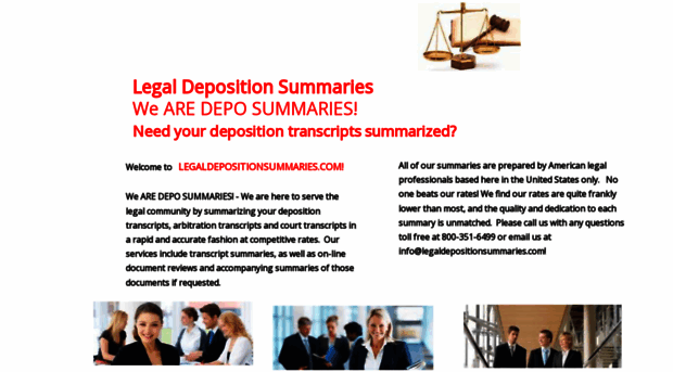 legaldepositionsummaries.com