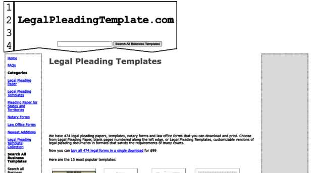 legalpleadingtemplate.com