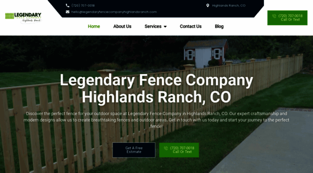 legendaryfencecompanyhighlandsranch.com