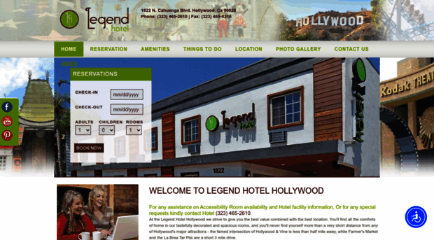 legendhotelhollywood.com