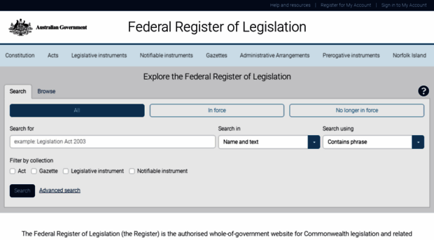 legislation.gov.au