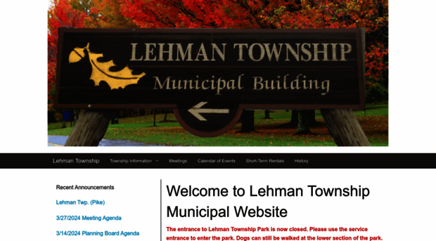 lehmantownship.com