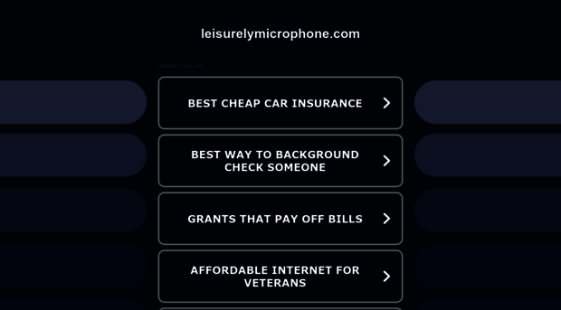 leisurelymicrophone.com