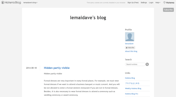 lemaidave.hatenablog.com