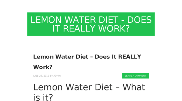 lemonwaterdiet.org