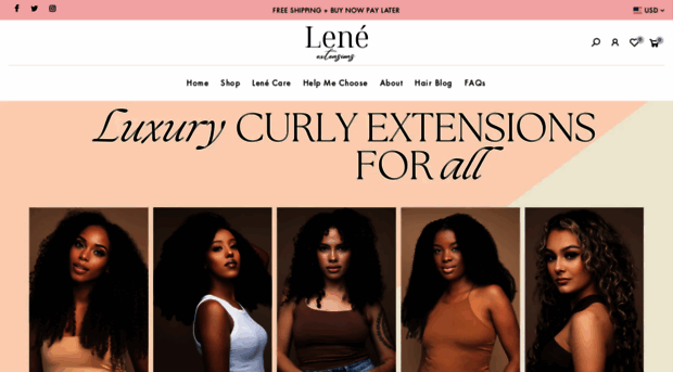 lenehairextensions.com