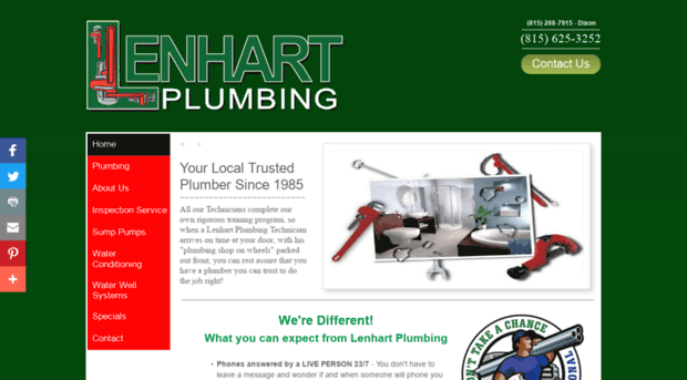 lenhartplumbing.com