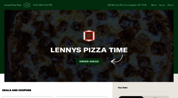 lennyspizzatimemenu.com