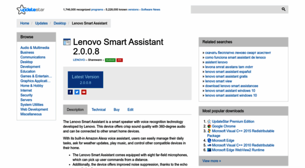 lenovo-smart-assistant.updatestar.com