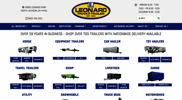 leonardtrailers.com