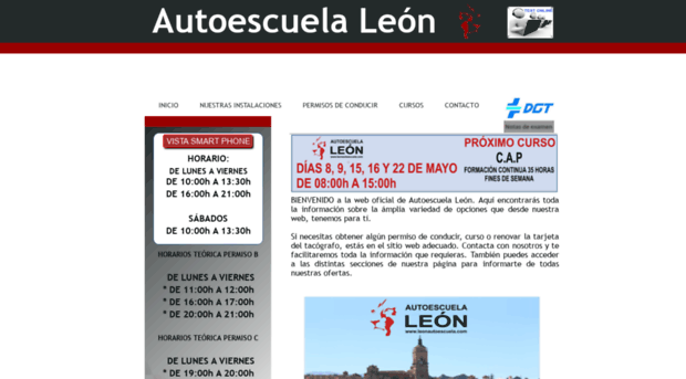 leonautoescuela.com