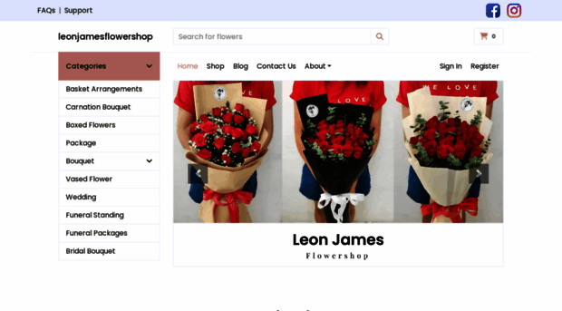 leonjamesflowershop.com