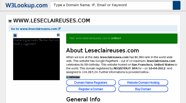 leseclaireuses.com.w3lookup.net