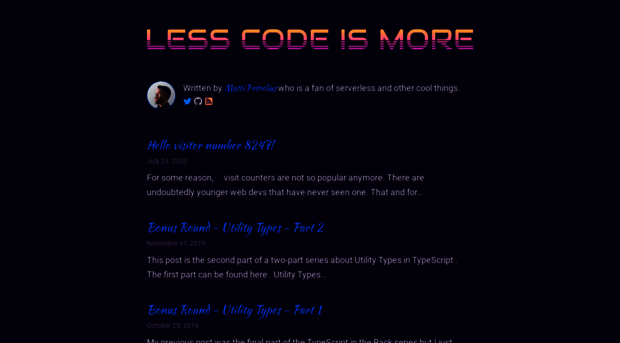 lesscodeismore.dev