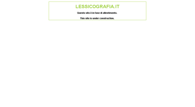 lessicografia.it