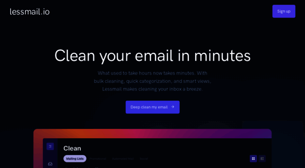 lessmail.io