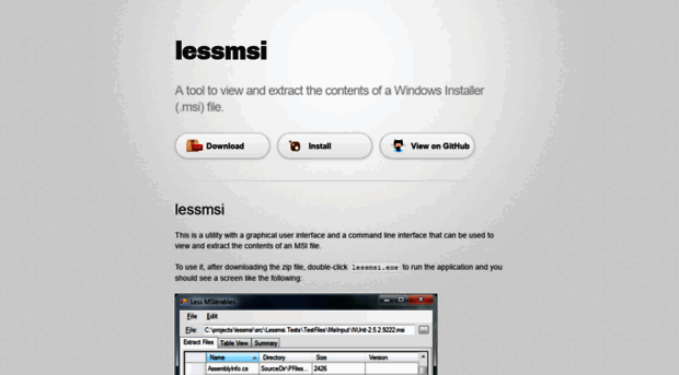 lessmsi.activescott.com