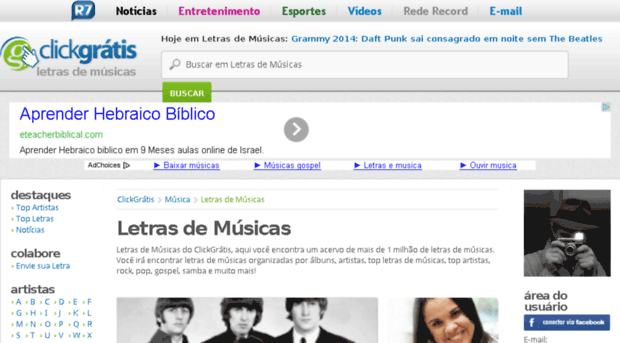 letrasdemusicas.clickgratis.com.br