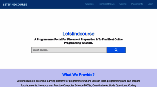 letsfindcourse.com