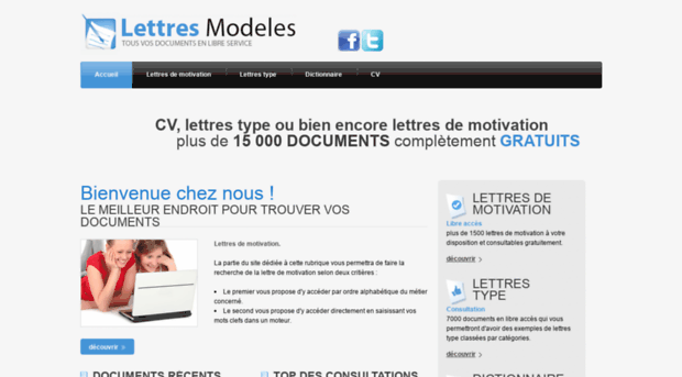 lettres-modeles.fr